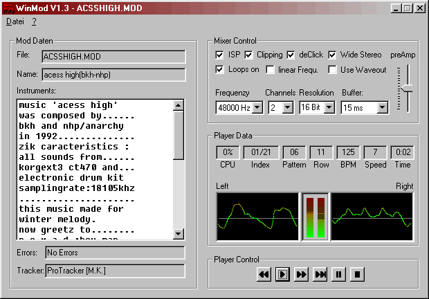 JavaMod - The Java Mod Player download